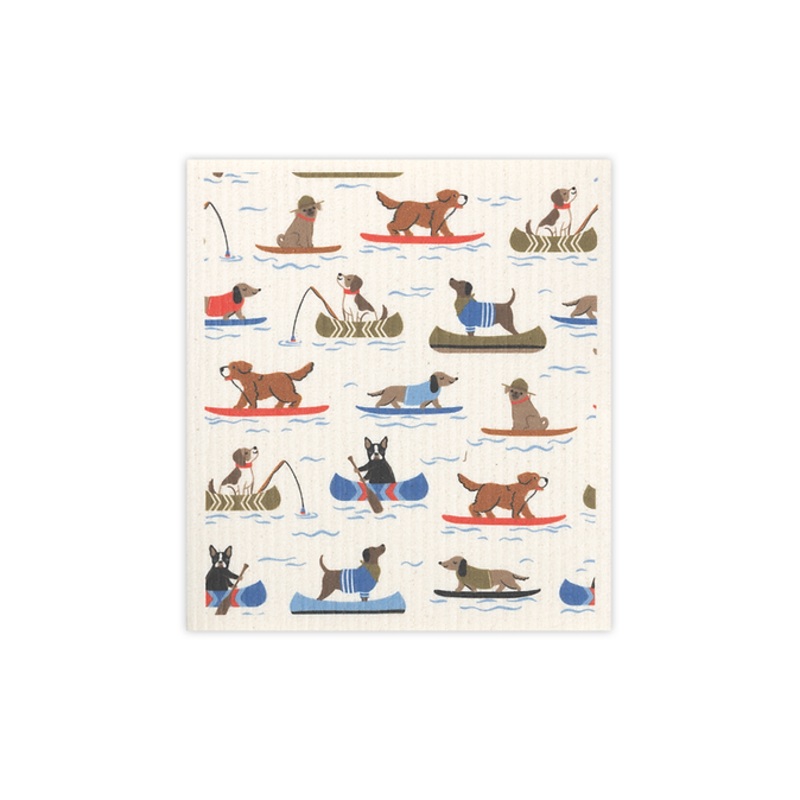 MU Kitchen Lake Dogs Designer Sponge Cloth