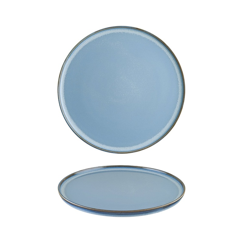 Sky dia.11″ Round Blue Porcelain Plate