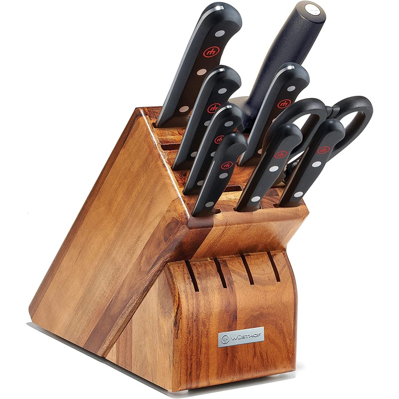 Wusthof Gourmet – 10 Pc. Knife Block Set, Acacia