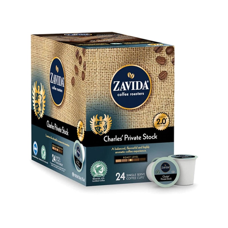 Zavida Charles’ Private Stock Single-Serve Coffee Pods (Case of 96)